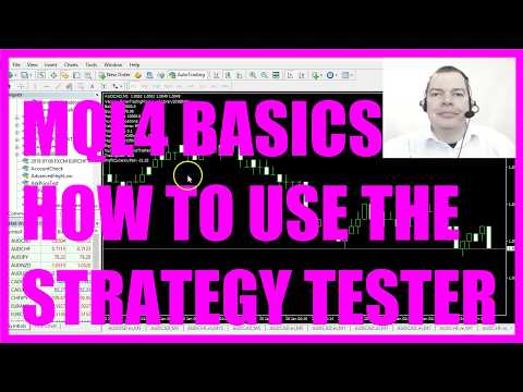 MQL4 TUTORIAL BASICS - 3 HOW TO USE THE STRATEGY TESTER