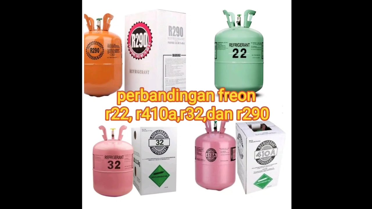 perbandingan r22,r410,r32,dan r290..@SERVICEACBINJAI - YouTube