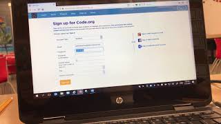 How to make a new account at www.code.org