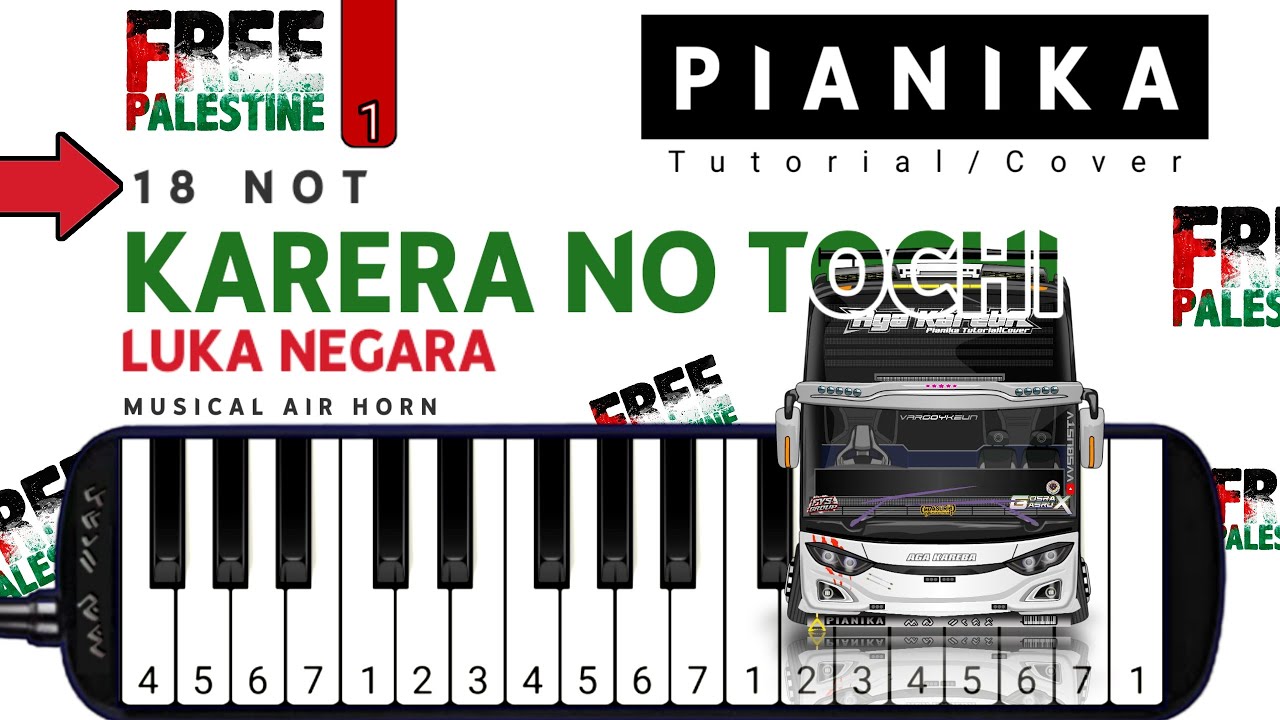 Pianika Telolet Basuri *KARERA NO TOCHI* - Tutorial Pianika