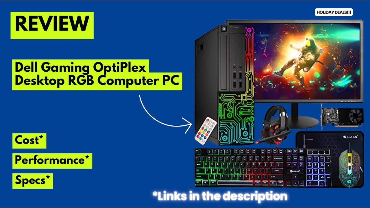 Обзор игрового настольного компьютера Dell OptiPlex 2025 года – i7, RGB-подсветка, GT 1030, 16 ГБ...