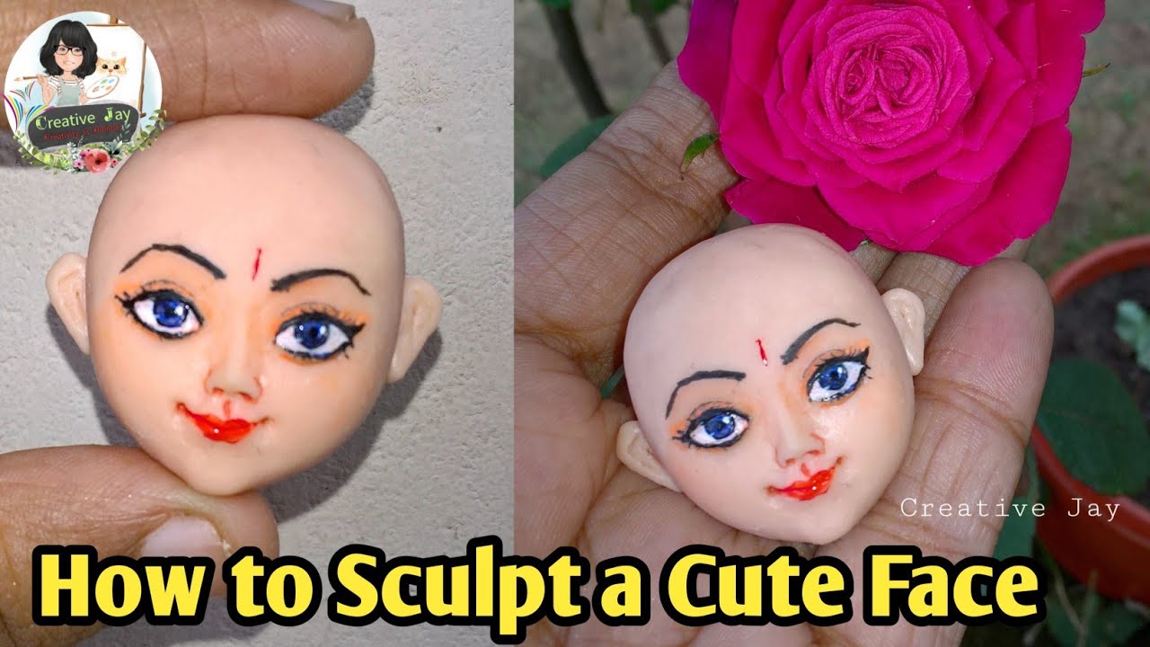 How to sculpt a cute face for beginnerscold porcelainCreative JayDIY