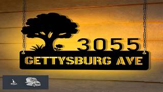 Personalized Illuminated House Number Sign Custom LED Light Up Address Plaque