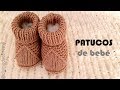 Botitas de bebé tejidas a dos agujas / DIY moda con Emil