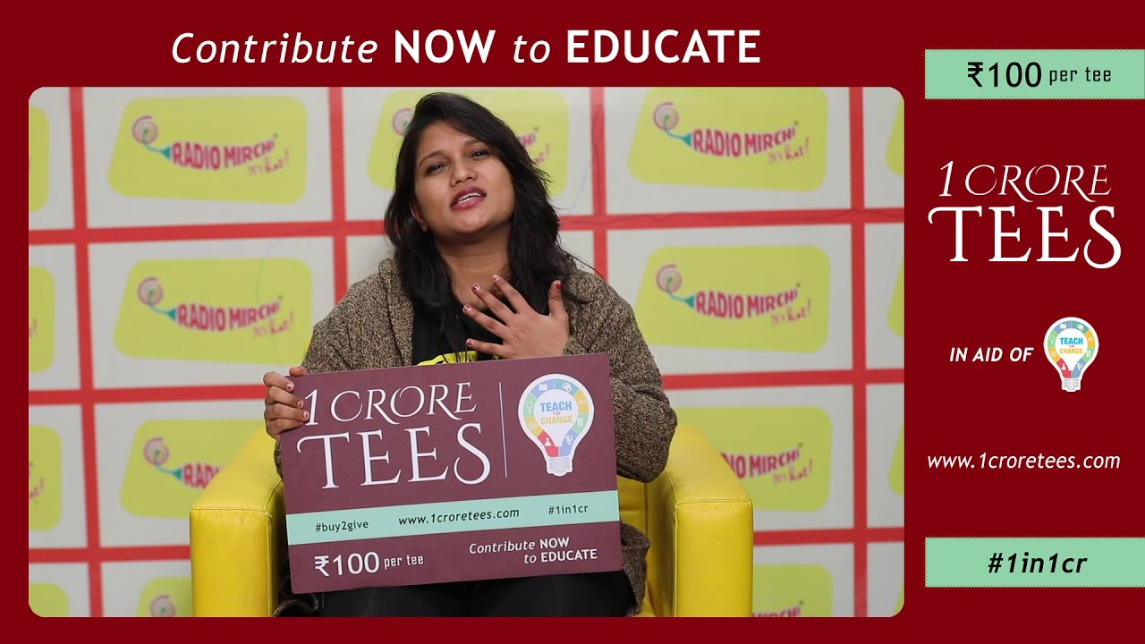 Mirchi RJ Swathi supports 1croretees