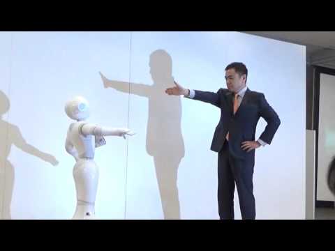 Android対応の新型Pepper(蓮実氏のデモ)