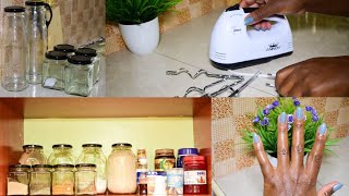 DUBOIS HAUL // WHERE TO GET CHEAP SPICE JARS // KITCHEN CABINET ORGANISATION AND CLEANING