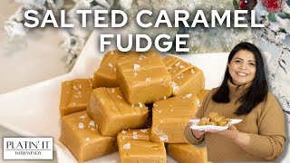 Easy HOMEMADE Salted Caramel Fudge | How to make Fudge