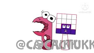Sprunki OC P from Alphabet Lore & 16 from Numberblocks creator: @cactukk