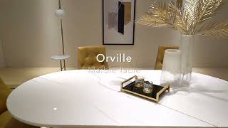 Breathtakingly Beautiful Dining Room With Orville Marble Dining Tables And Jonquil