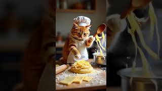Meet Chef Whiskers – The Purr-fect Pasta Master! 🍝😺 Meet Chef Whiskers – The Purr-fect Pasta Master! 🍝😺