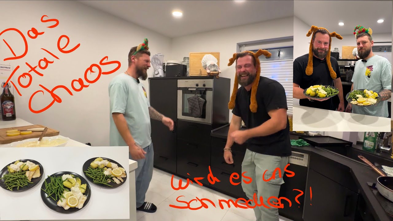 Chaos in der Küche, wir bereiten einen Hecht zu - Die Angelnachbarn