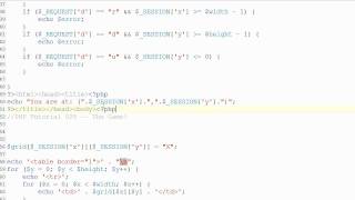 PHP Tutorial 031: Saving a game through serialization Part 1