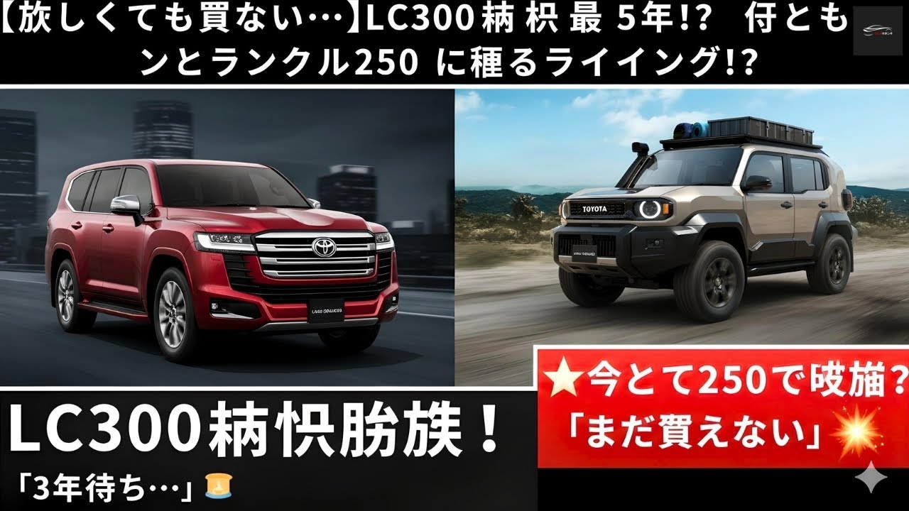 納期最大5年!】トヨタ「ランクル300」受注停止の今…あなたは待つべきか