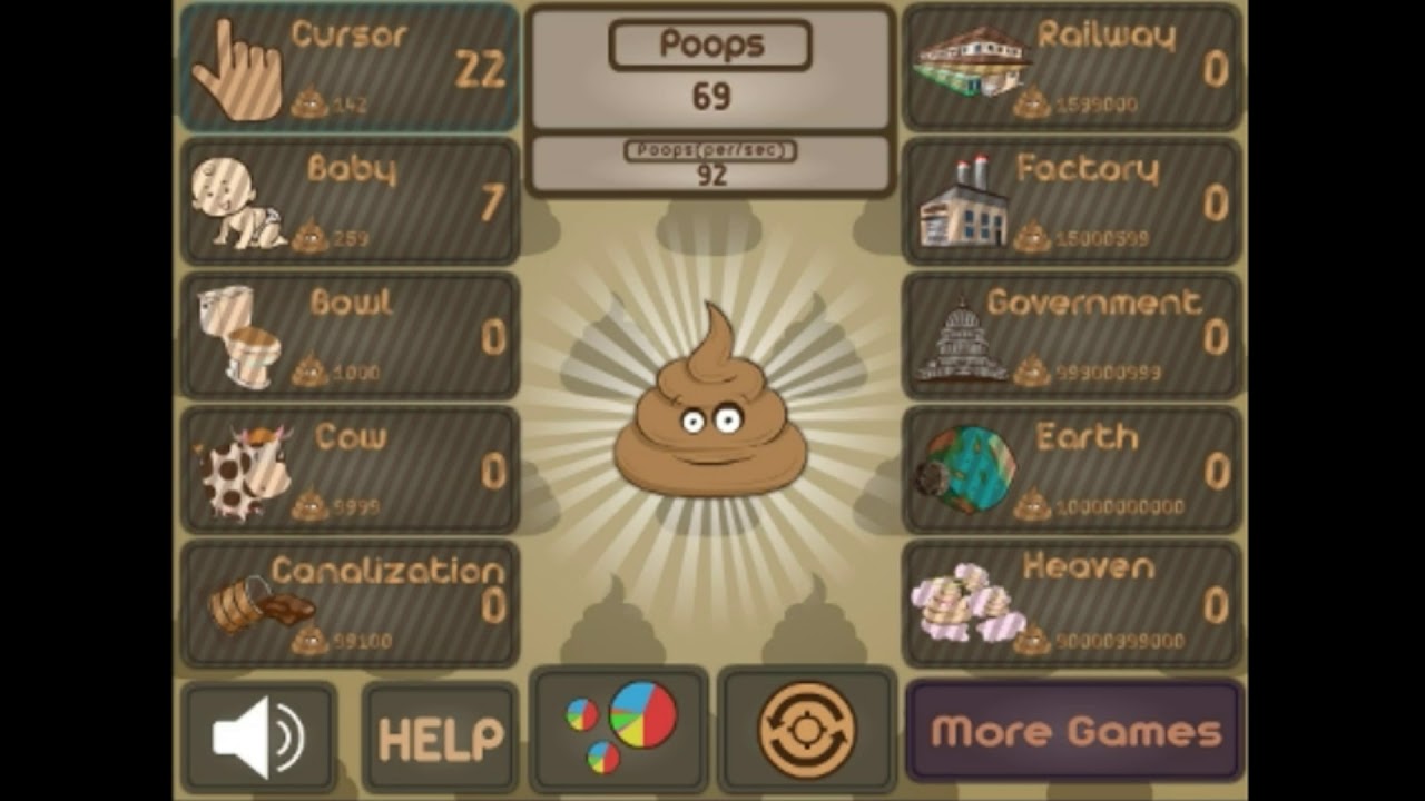 POOP CLICKER Game Walkthrough