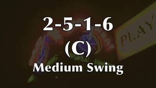 Video thumbnail of "Medium Swing Jazz Backing Track (2-5-1-6 in C)"