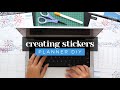 CREATING STICKERS IN CANVA! HOW TO MAKE A PRINTABLE STICKER SHEET FOR YOUR PLANNER OR JOURNAL