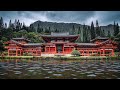 222 hz  temple meditation music with rain sounds  body recovery  healing tone  reduces anxiety