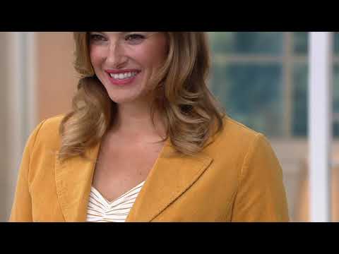 Laurie Felt Corduroy 2-Button Blazer with Pockets on QVC