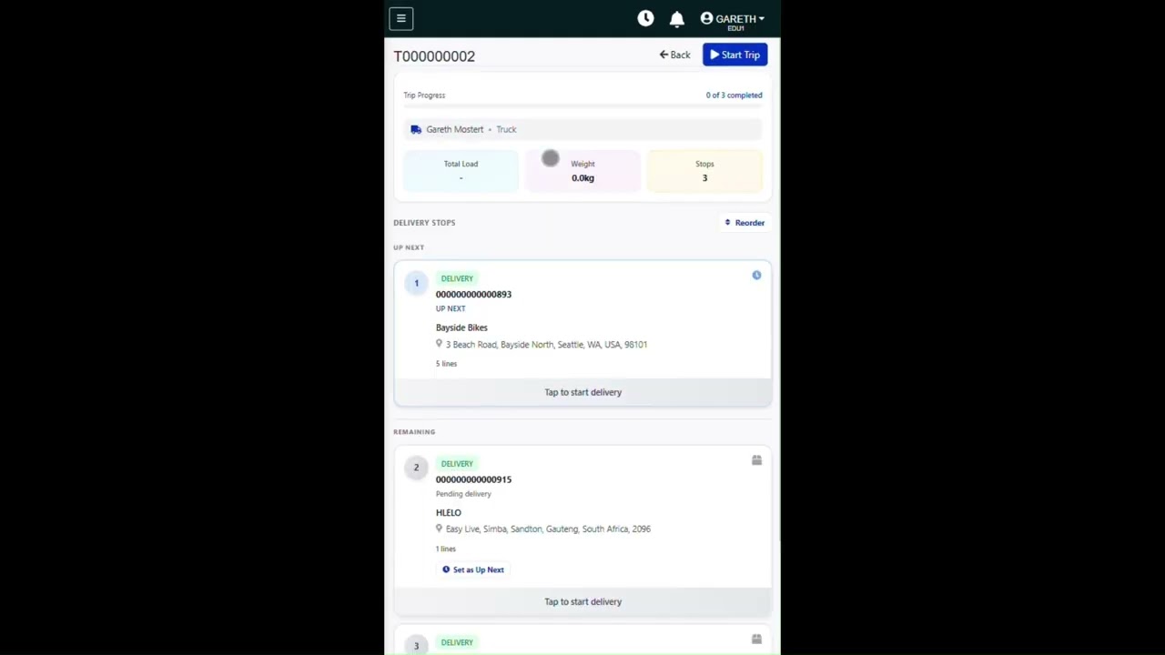 Syspro | Driver Delivery Management Demo