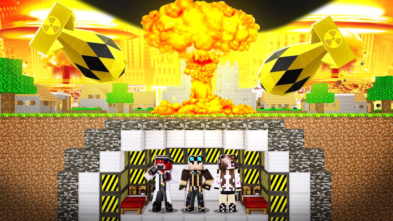 CHIUSO NEL BUNKER con i miei amici durante LA FINE DEL MONDO su MINECRAFT!