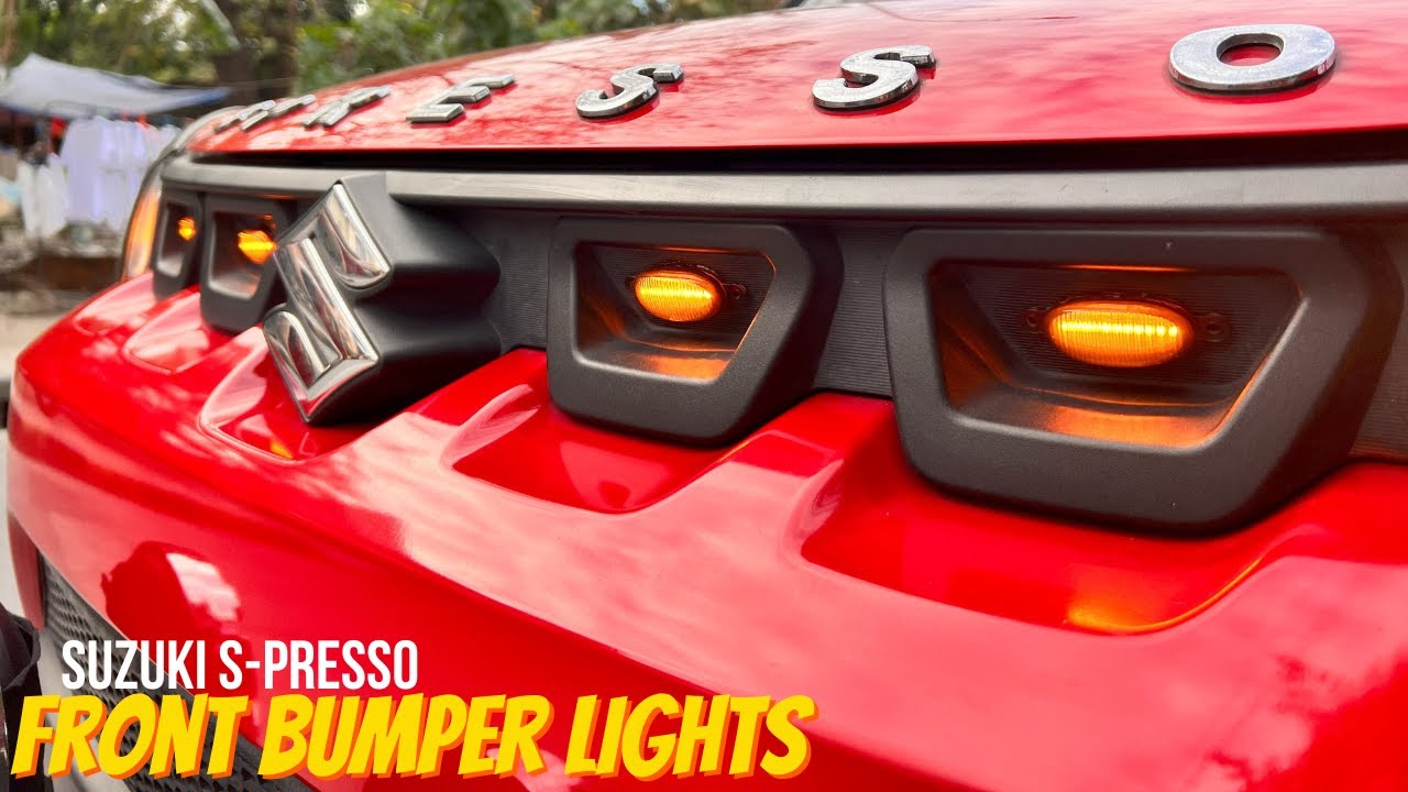 FRONT BUMPER LIGHTS #suzuki #suzukispresso