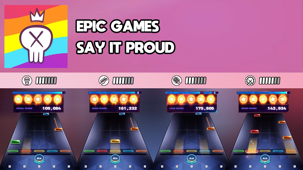 [Fortnite Festival] Epic Games - Say It Proud || All Instruments Expert Flawless