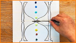 Hourglass Silhouette Painting How to Draw Ocean Autumn
