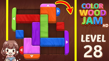 Color Wood Jam Level 28 Solution Walkthrough