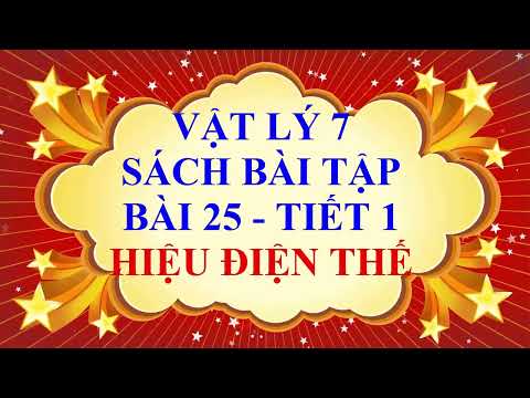 Video Vật lý lớp 7 - Sách bài tập HK2 - Bài 25 - Hiệu điện... - youtube