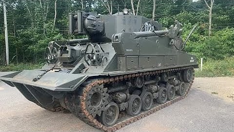 Ride on a Post-WWII M74 Armored Recovery Vehicle (ARV)