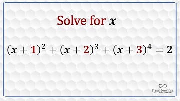 Solving a Quartic Equation