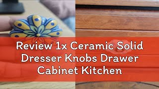 Review 1x Ceramic Solid Dresser Knobs Drawer Cabinet Kitchen Wardrobe Door Pulls Handles Home and O