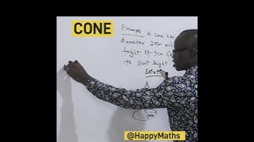 #How to Find the Slant Height of a Cone#maths #happymaths #exam #youtubeshorts