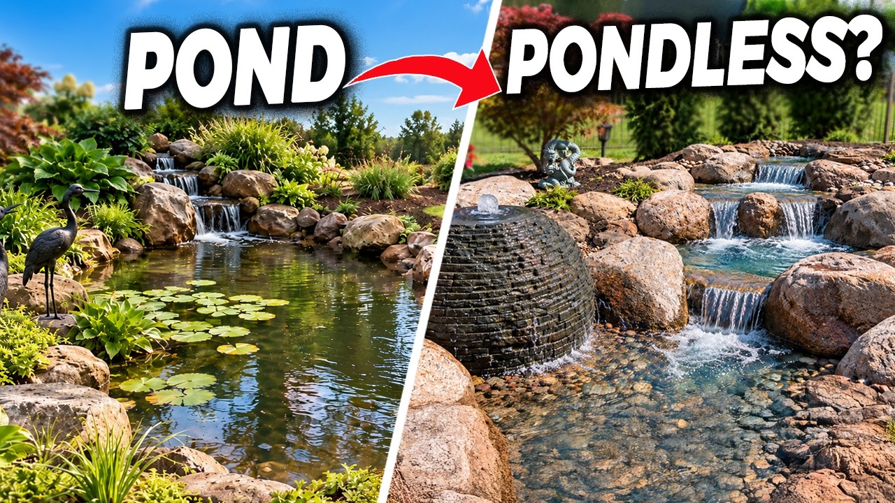Why Would We Tear Out a Perfectly Good Pond? (Pond to Pondless Waterfall)