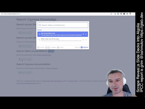 Scrape Reveal.js Slides Using Cypress Test Runner Into Algolia