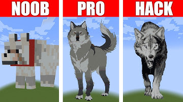 Dog NOOB vs PRO vs HACKER MINECRAFT Pixel Art