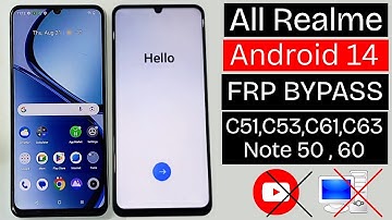 Realme C51 C53 C61 C63 C35 Note 50 60 FRP Bypass 2025 | No PC, No Settings, No Share Option Needed!