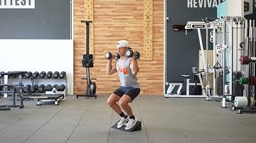 DB Front Rack Cyclist Squat