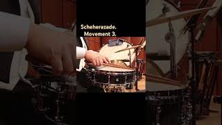 Scheherazade. Movement 3. Snare drum Excerpt.DoubleStroke#snaredrumsolo#orchestra