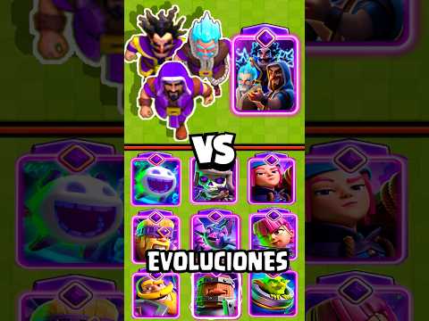 TRIO De MAGOS Vs TODAS LAS CARTAS EVOLUCIONADAS Clashroyale 