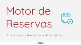 Motor De Reservas Para Hoteles - Pxsol