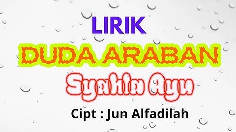 Duda Araban Versi Terbaru- Syahla Ayu | Lirik | Tarling Cirebonan