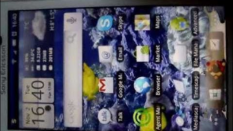 Xperia X10 Android 2.1 first quick look