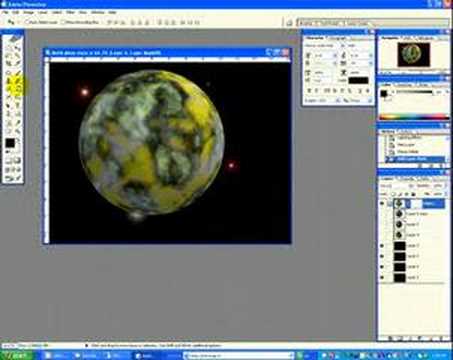 Create a space scene in Photoshop CS - part 5