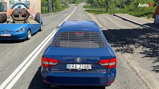 2015 Škoda Superb 3T Facelift - BeamNG Drive v0.39 | Logitech G29 Gameplay screenshot 5
