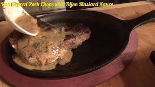 Pan seared pork chops with dijon ...