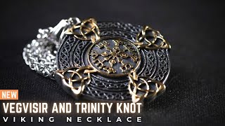 Nordic Vegvisir And Trinity Knot Necklace - Epic Loot Shop