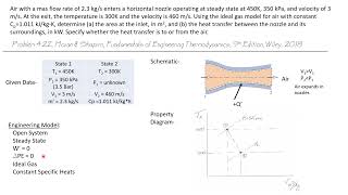 Air Flowing Through a Converging/Diverging Nozzle -- Engineering Thermodynamics 60/107