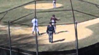 Sam Eagan smashes a single to left vs. southampton